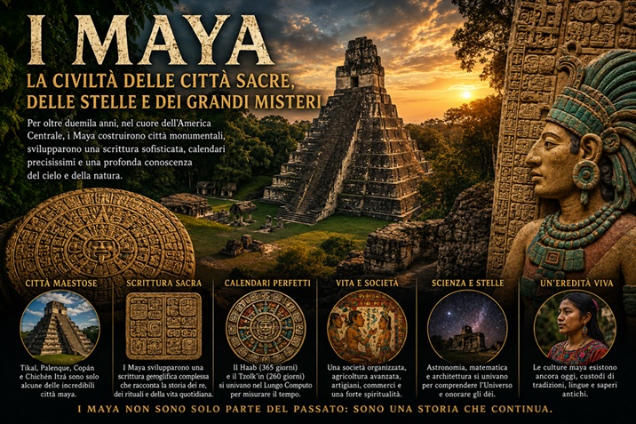 Tra le grandi civiltà dell'antichità, quella dei Maya occupa un posto particolare