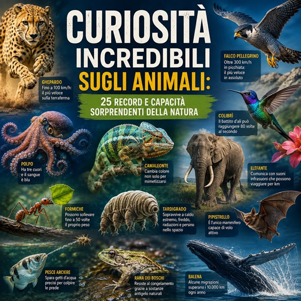 Il regno animale è una delle più grandi fonti di curiosità del nostro pianeta. Esistono animali