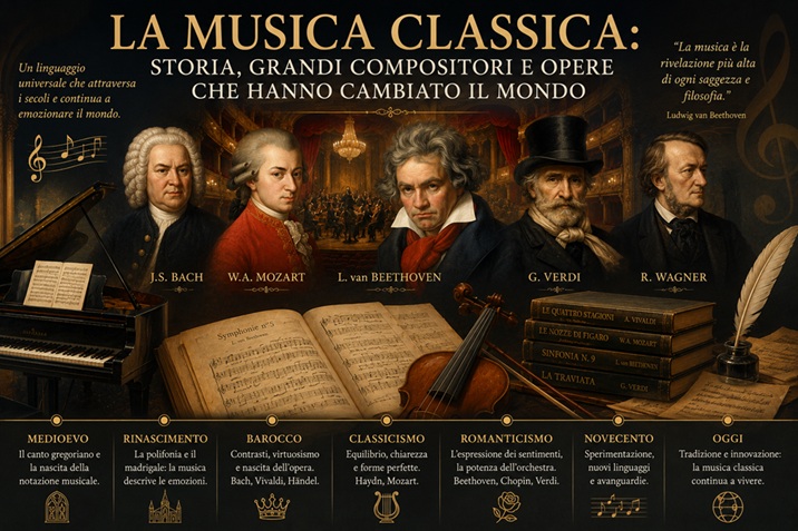 Quando si parla di musica classica si pensa spesso a grandi orchestre, pianoforti, violini