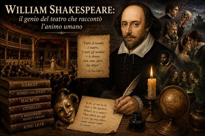 William Shakespeare è considerato uno dei più grandi scrittori della storia della letteratura.